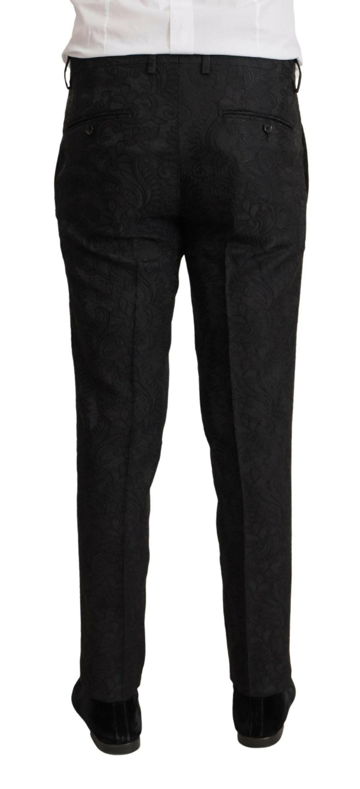 Dolce & Gabbana Black Brocade Formal 2 Piece MARTINI Suit -   -  Dolce & Gabbana.