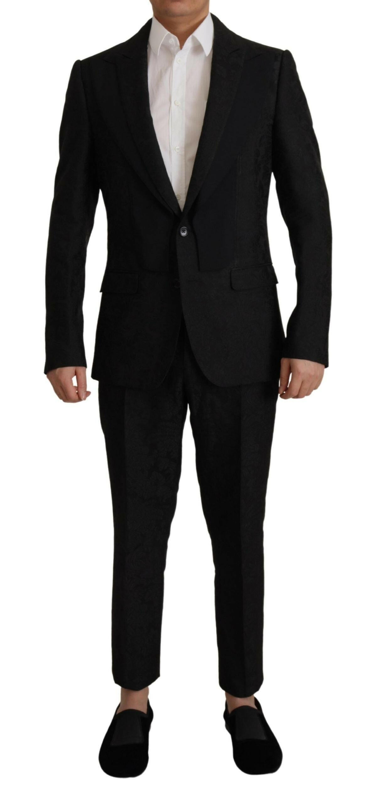 Dolce & Gabbana Black Polyester Formal 2 Piece MARTINI Suit -   -  Dolce & Gabbana.