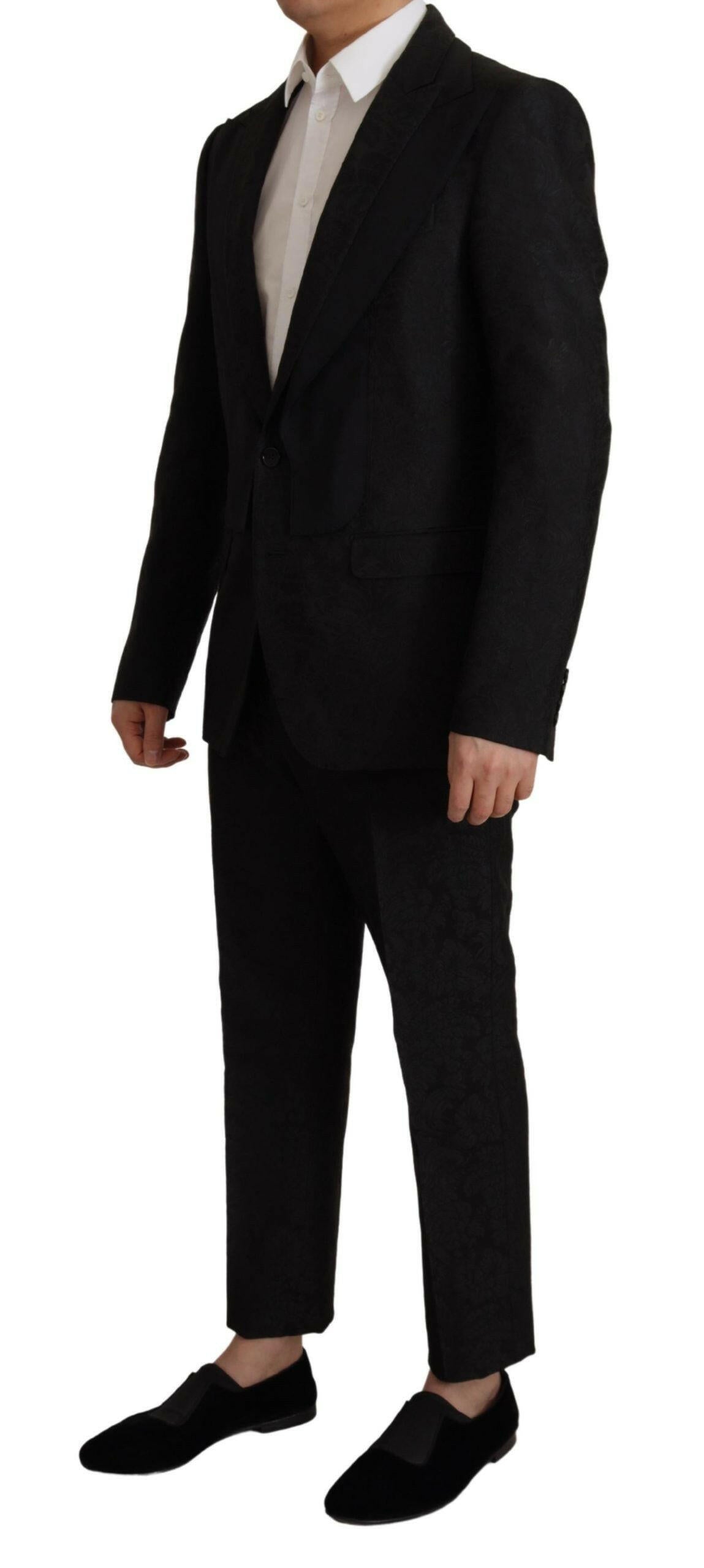 Dolce & Gabbana Black Polyester Formal 2 Piece MARTINI Suit -   -  Dolce & Gabbana.