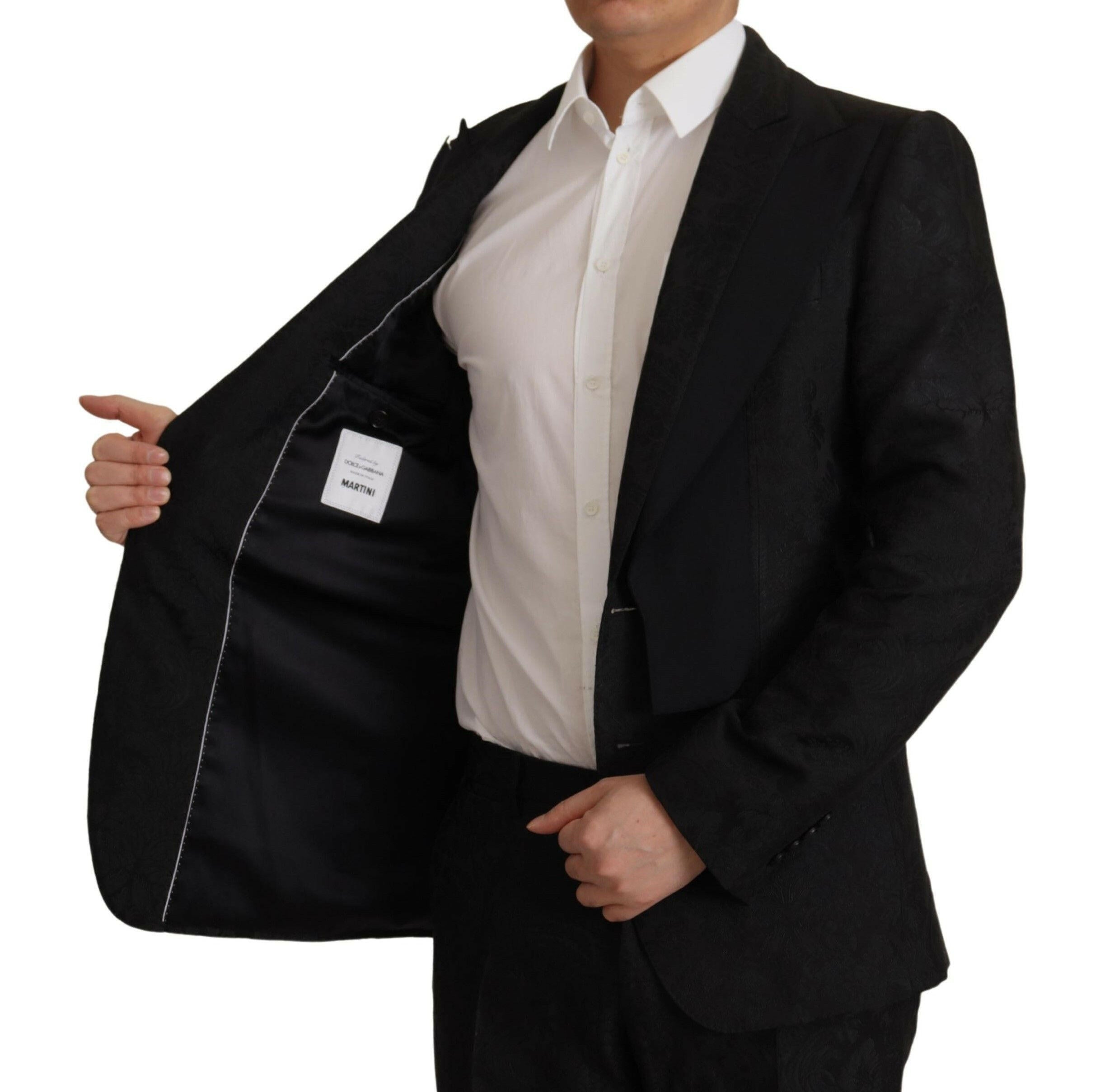 Dolce & Gabbana Black Polyester Formal 2 Piece MARTINI Suit -   -  Dolce & Gabbana.