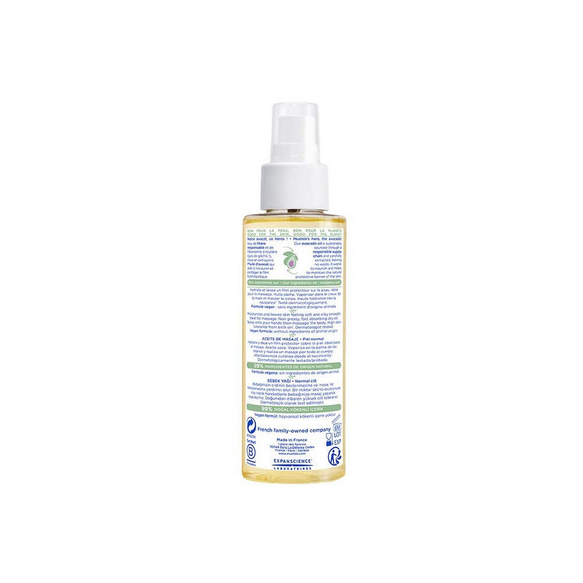 Body Oil for Baby Mustela Niño 100 ml -  Baby, Hygiene and care -  Mustela.