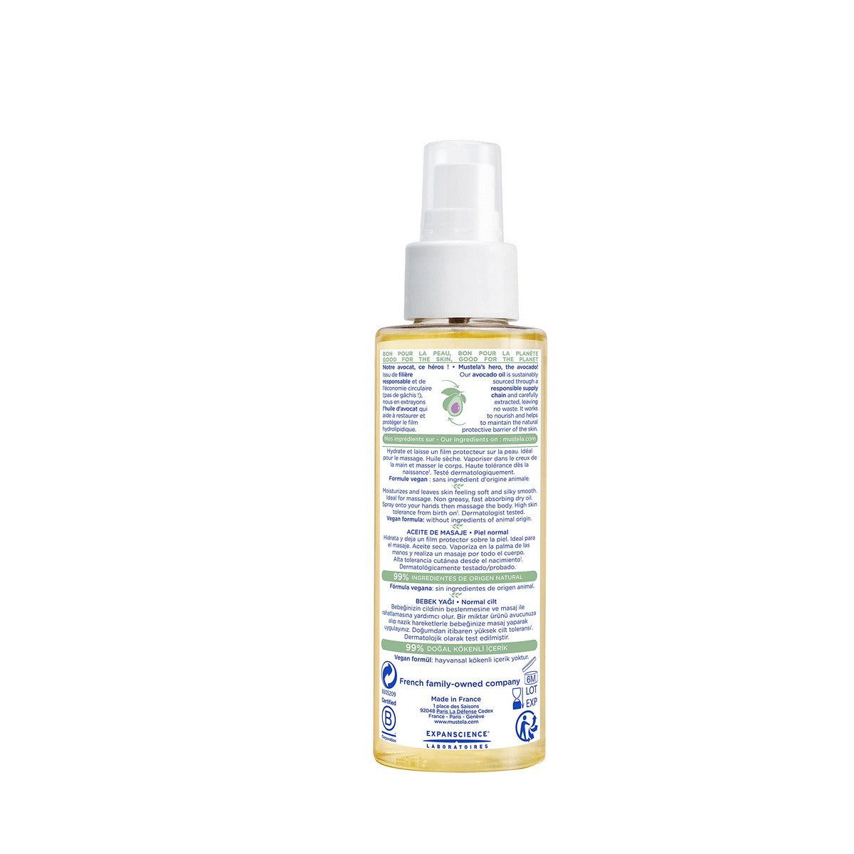 Body Oil for Baby Mustela Niño 100 ml -  Baby, Hygiene and care -  Mustela.
