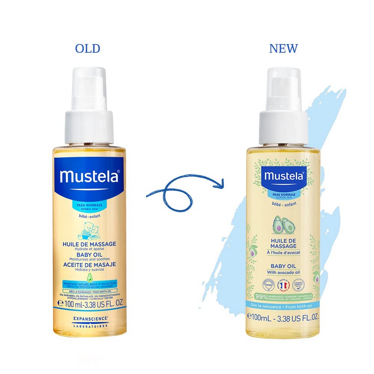 Body Oil for Baby Mustela Niño 100 ml -  Baby, Hygiene and care -  Mustela.
