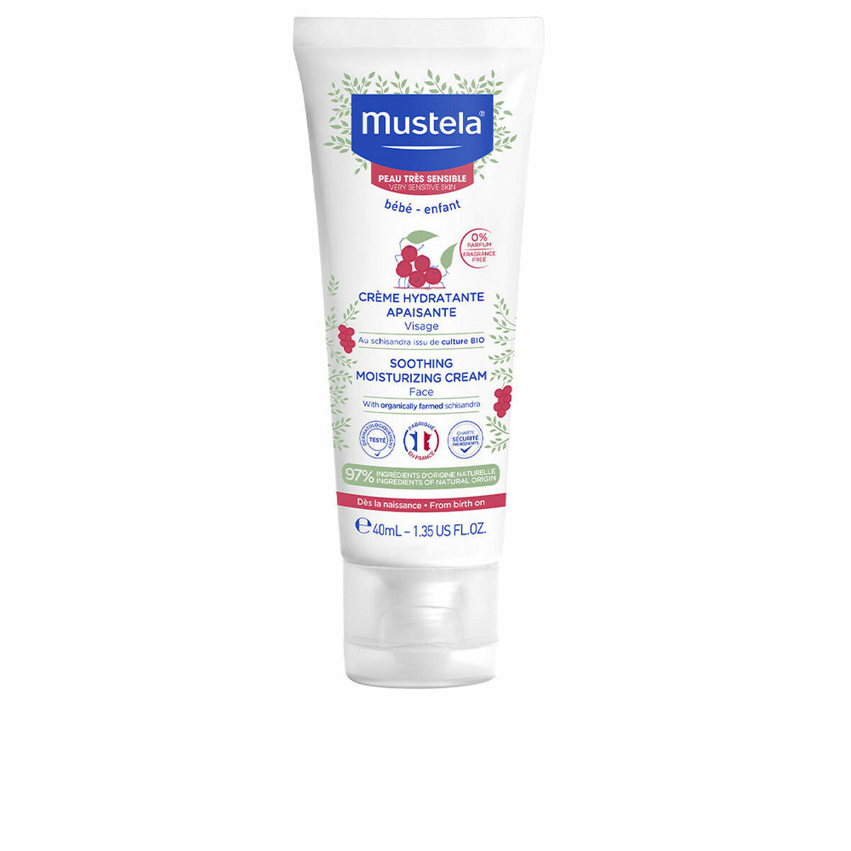 Hydrating Facial Cream for Babies Mustela Niño 40 ml -  Baby, Hygiene and care -  Mustela.