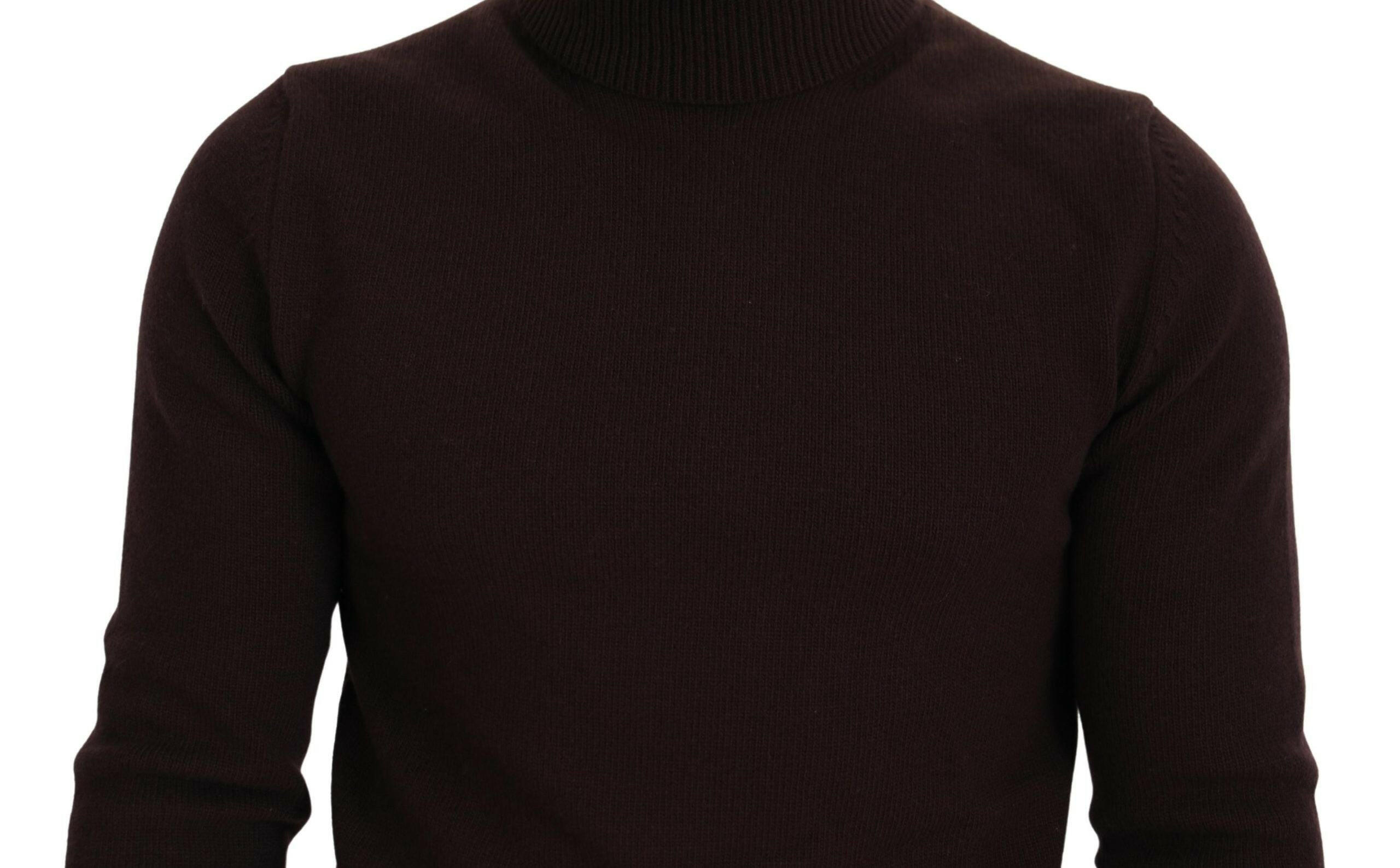Dolce & Gabbana Brown Wool Turtle Neck Pullover Sweater -   -  Dolce & Gabbana.