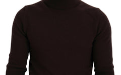 Dolce & Gabbana Brown Wool Turtle Neck Pullover Sweater -   -  Dolce & Gabbana.