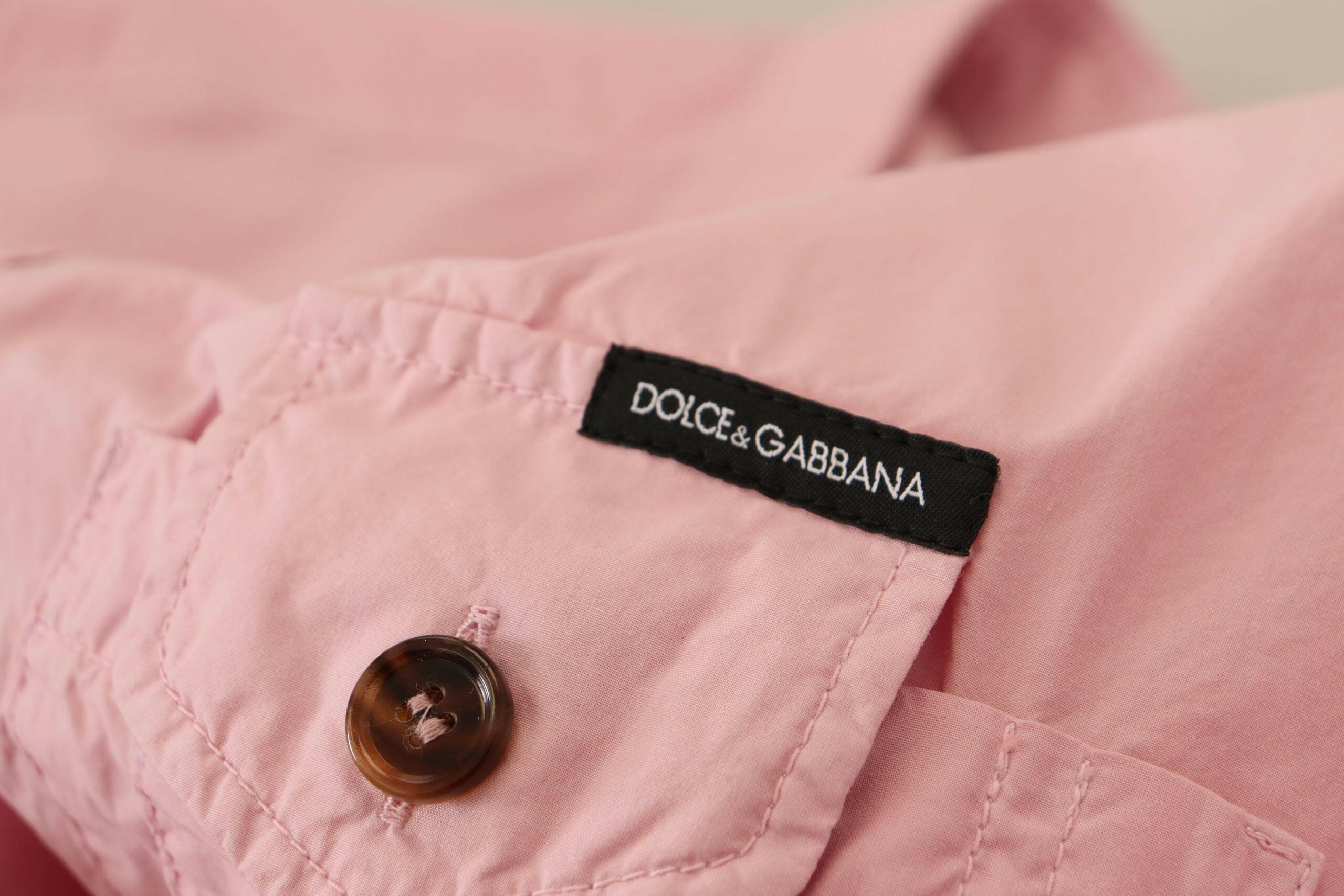 Dolce & Gabbana Pink Casual Button Down Long Sleeves Shirt -   -  Dolce & Gabbana.