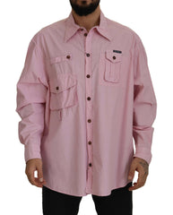 Dolce & Gabbana Pink Casual Button Down Long Sleeves Shirt -   -  Dolce & Gabbana.