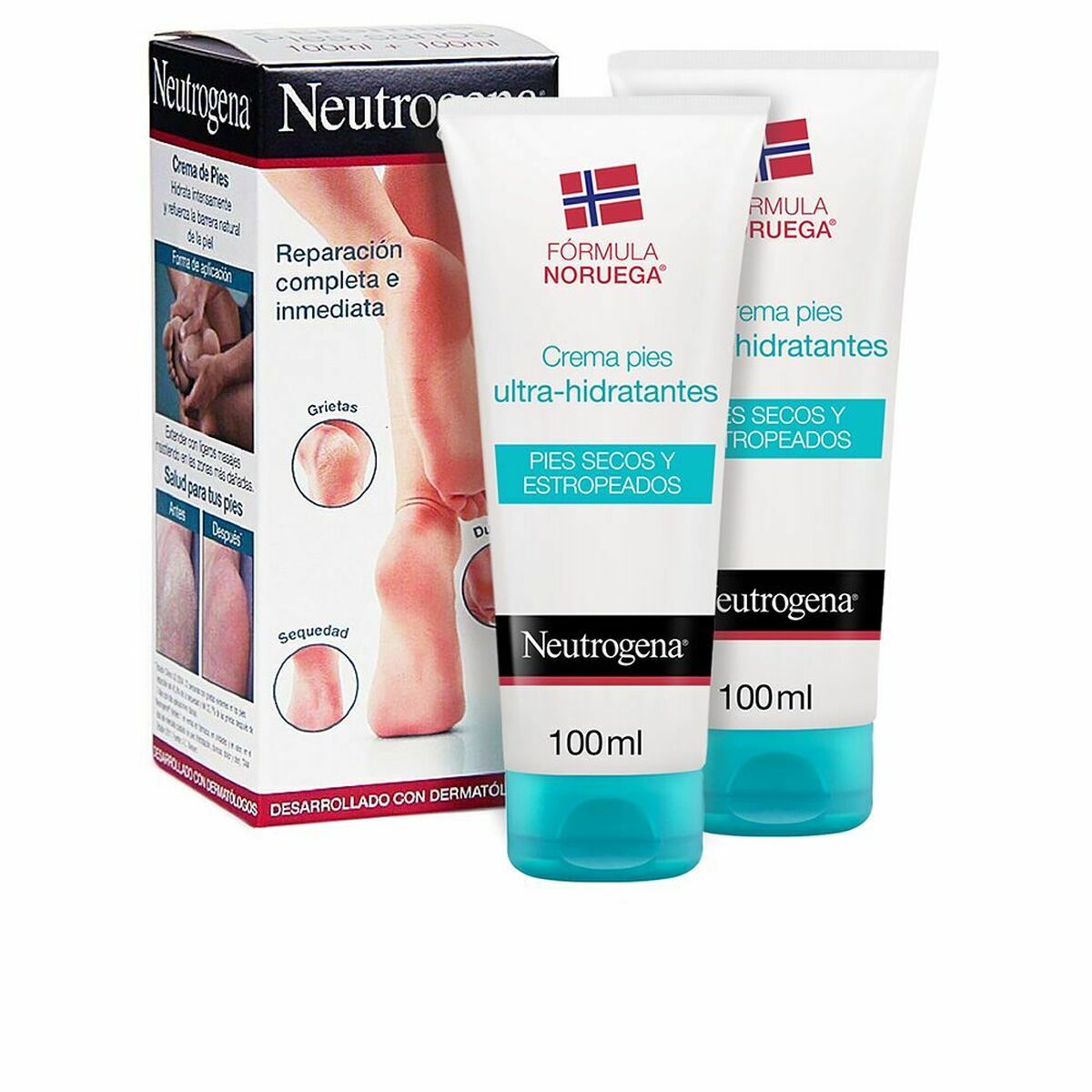 Moisturising Foot Cream Neutrogena Dry Skin (2 x 100 ml) -  Beauty, Skin care -  Neutrogena.