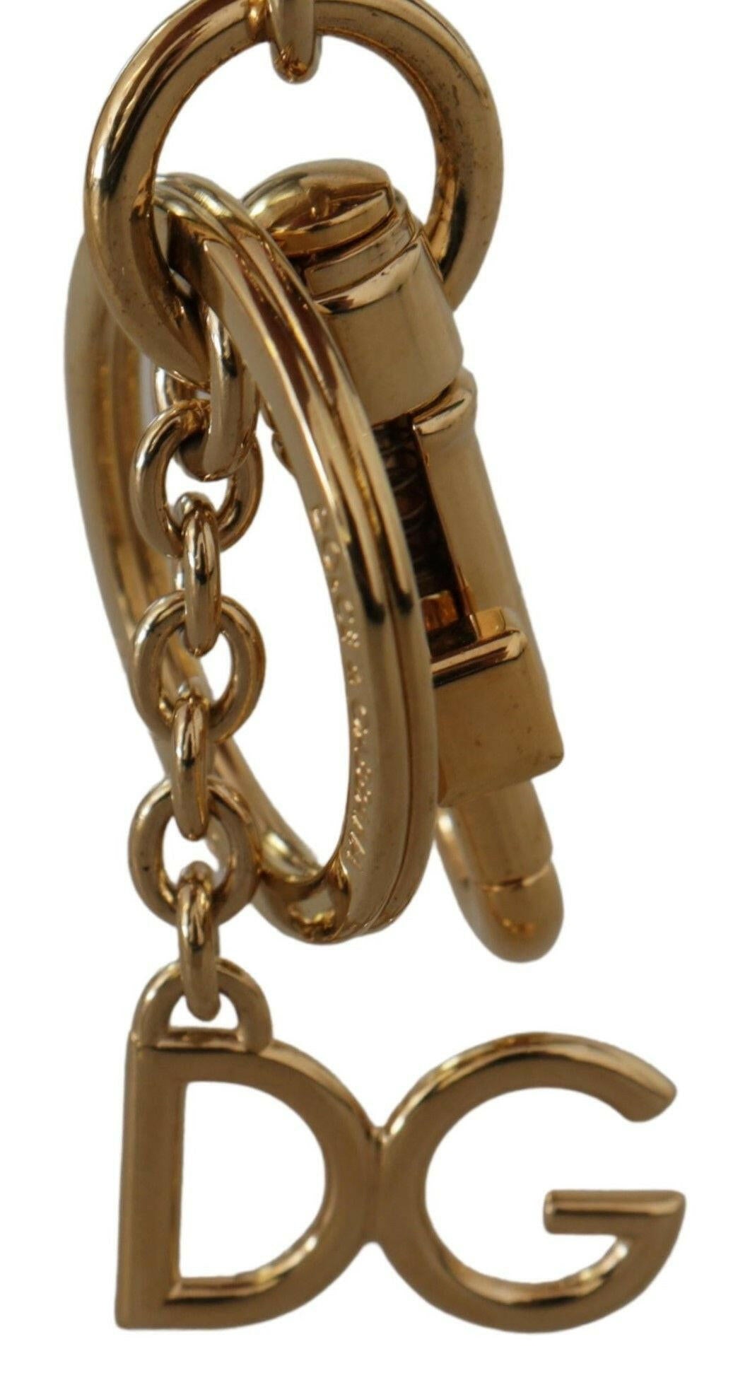 Dolce & Gabbana Black Leather #DGLovesLondon Keyring Cardholder Coin Case -   -  Dolce & Gabbana.