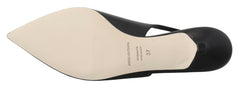Dolce & Gabbana Black Leather Slingbacks Heels Pumps Shoes -   -  Dolce & Gabbana.