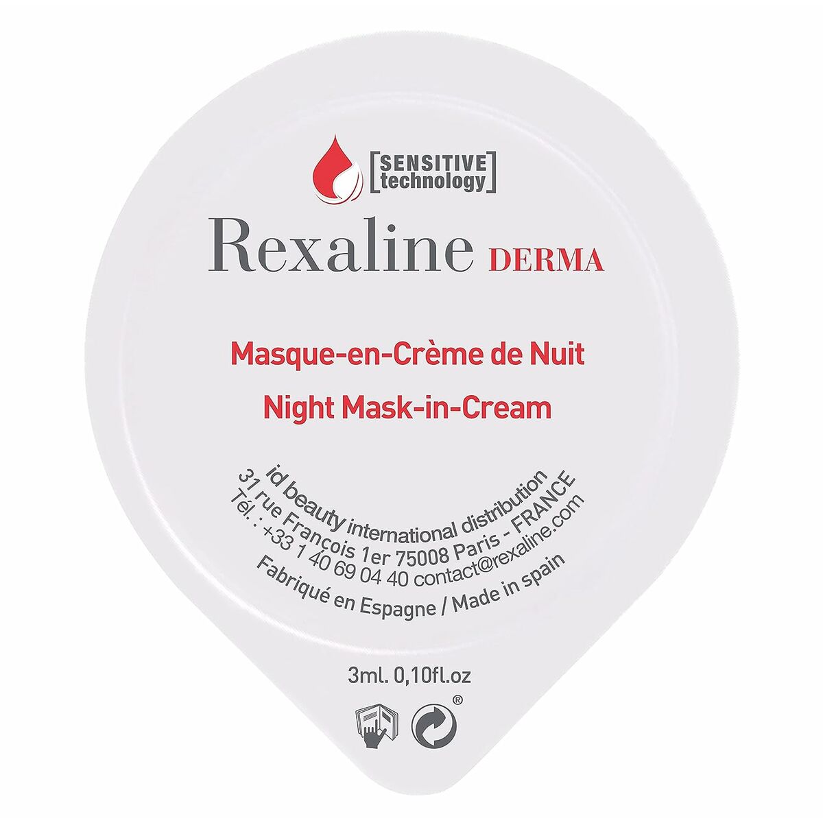 Facial Mask Rexaline 700227 3 ml -  Beauty, Skin care -  Rexaline.