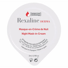 Moisturising Overnight Mask Rexaline Derma 3 ml x 6 Sensitive skin -  Beauty, Skin care -  Rexaline.