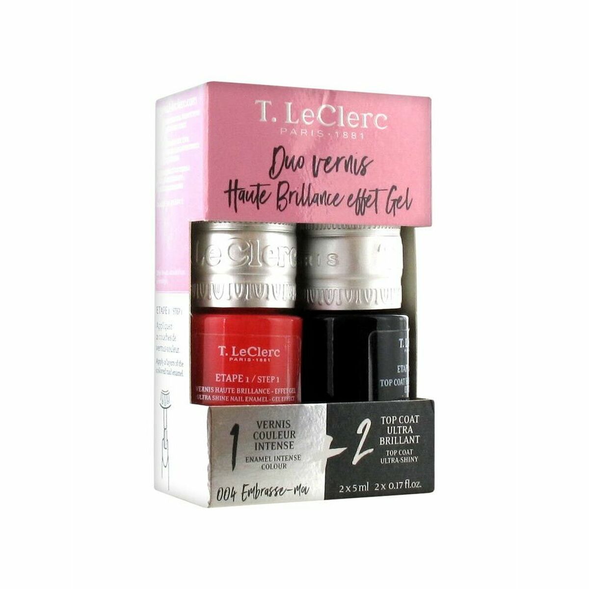 nail polish 004 Embrasse Moi LeClerc -  Beauty, Manicure and pedicure -  LeClerc.