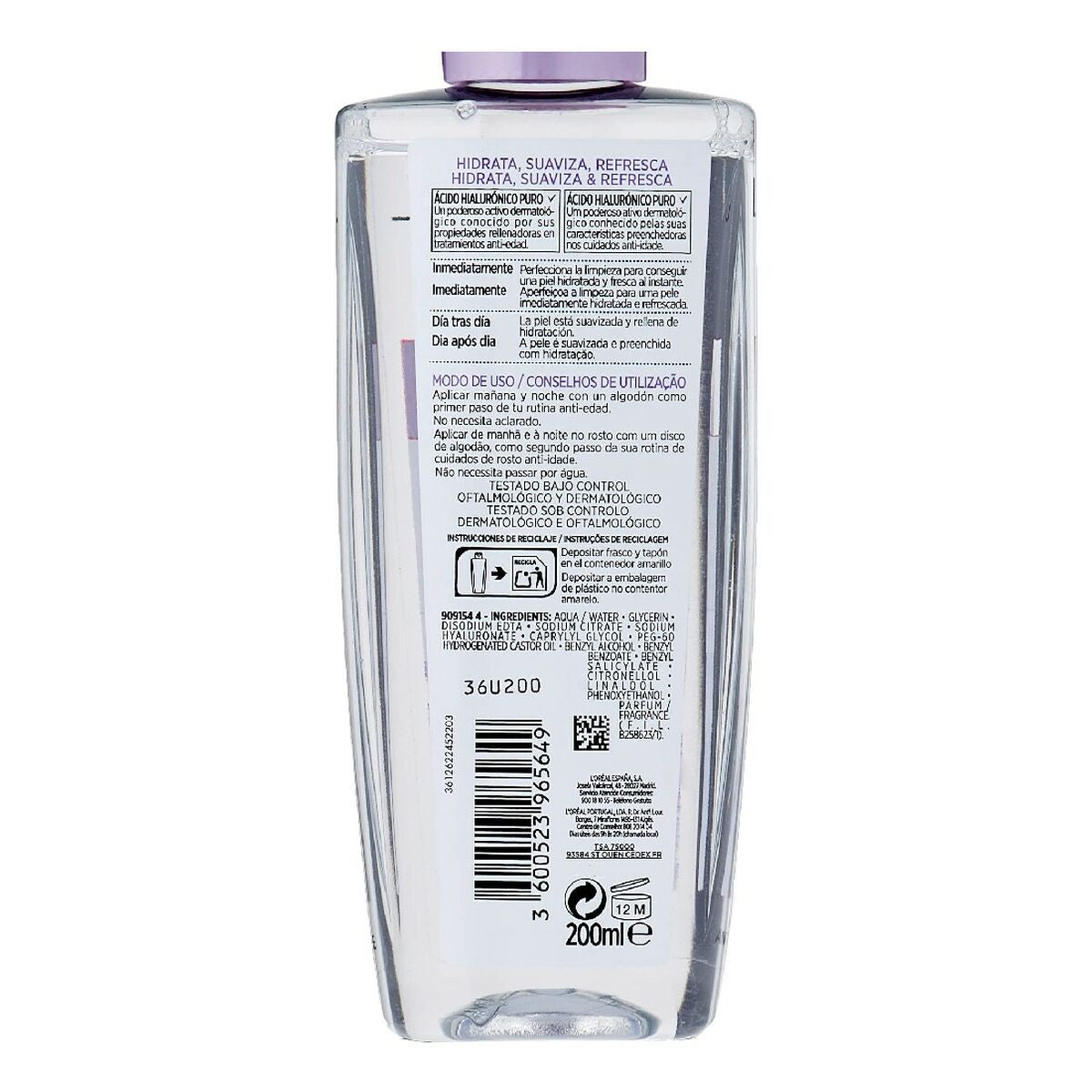 Revitalising Cleansing Toner Revitalift L'Oreal Make Up Fillers for facial lines (200 ml) -  Beauty, Skin care -  L'Oreal Make Up.