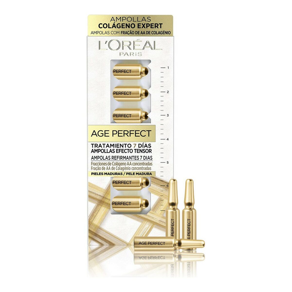 Lifting Effect Ampoules Age Perfect L'Oreal Make Up Age Perfect (7 Units) (7 uds) -  Beauty, Skin care -  L'Oreal Make Up.