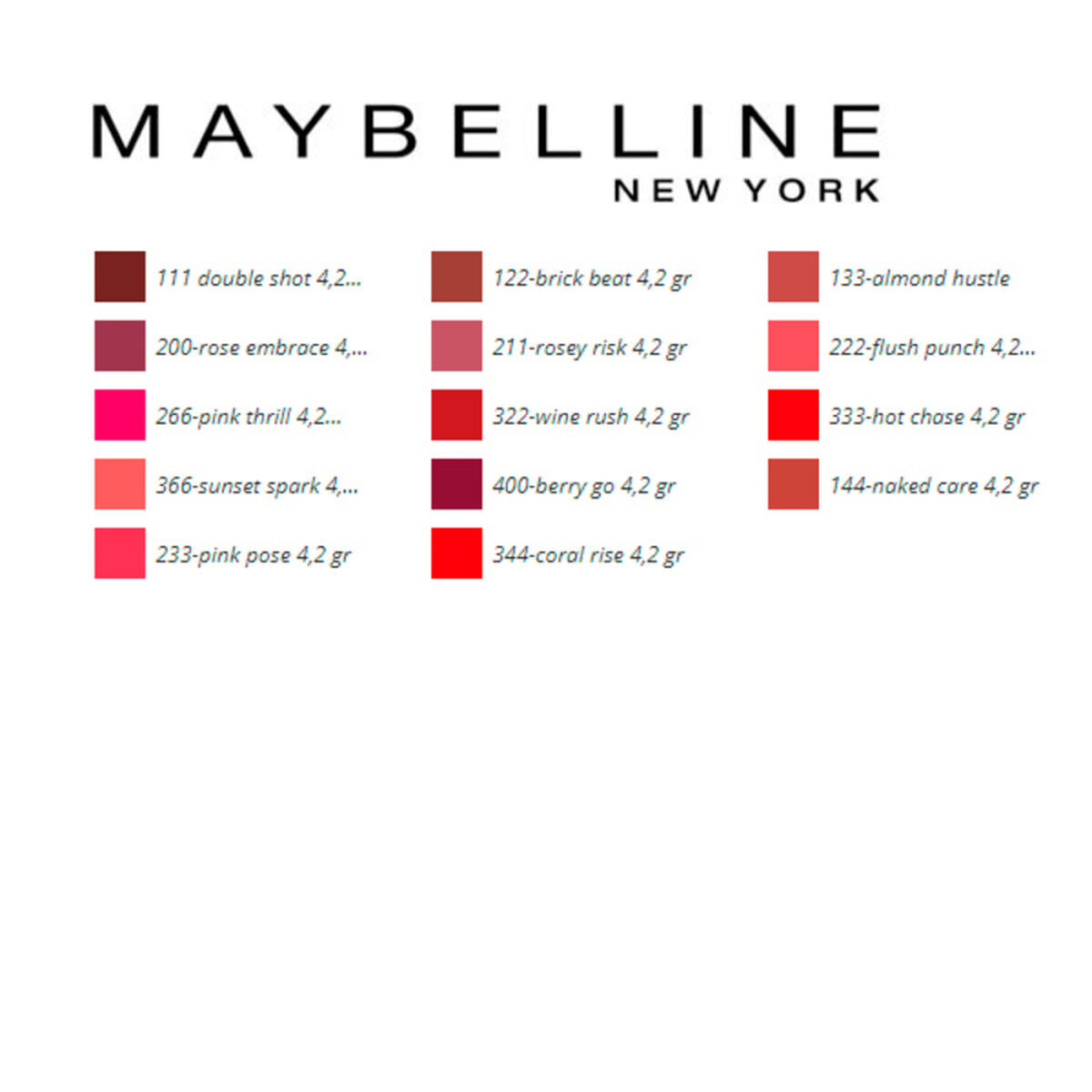 Lipstick Color Sensational Maybelline (4,2 g) -  Beauty, Make-up -  Maybelline.