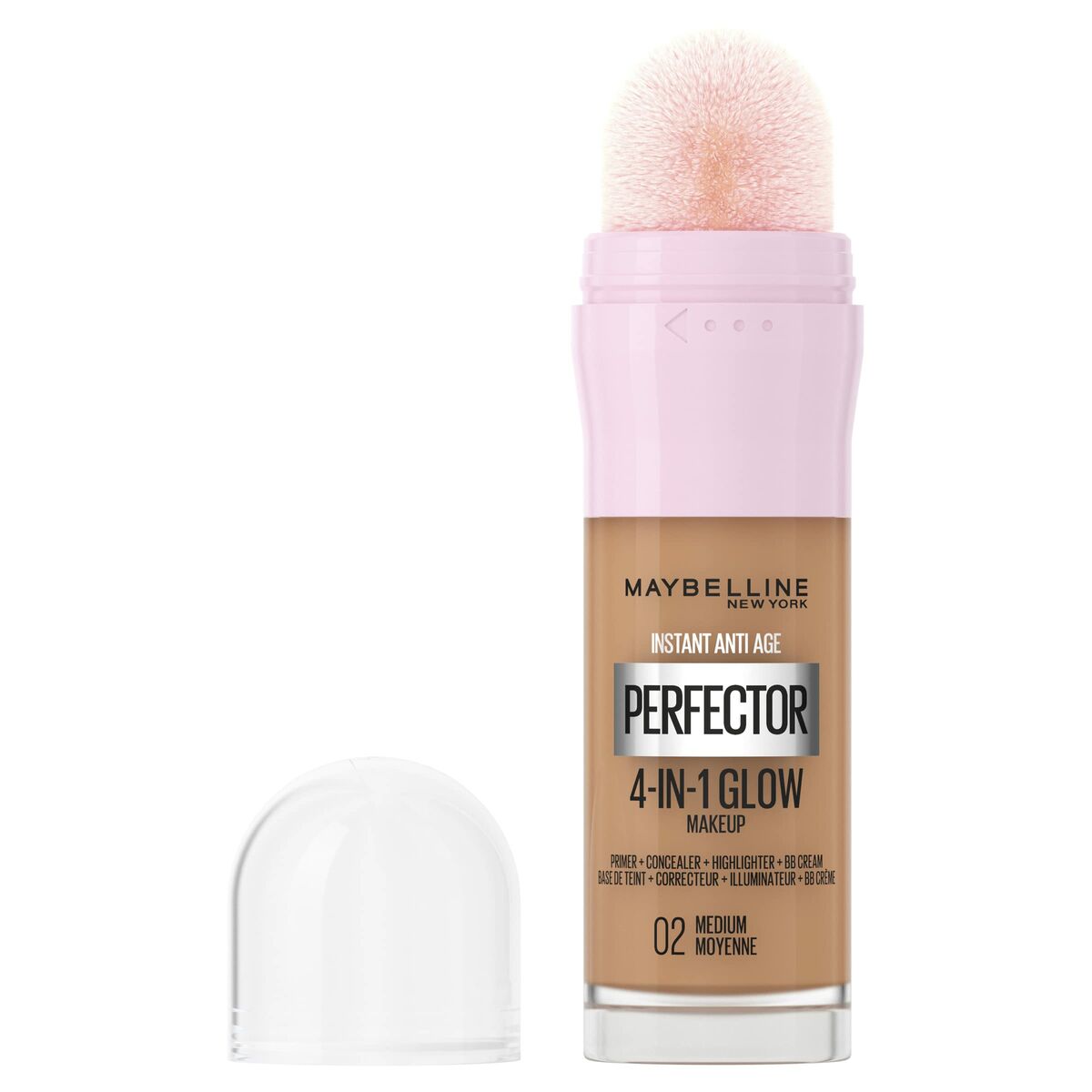 Liquid Make Up Base Maybelline Instant Age Perfector Glow Nº 02 Medium Moyenne 20 ml -  Beauty, Make-up -  Maybelline.