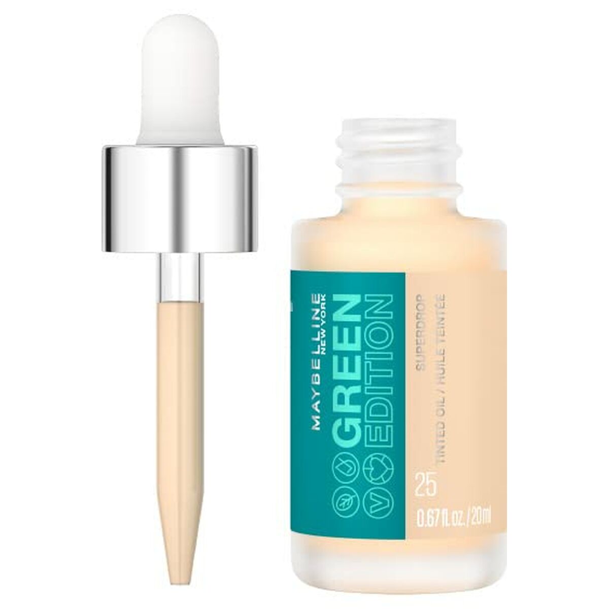 Liquid Make Up Base Maybelline Green Edition Oil Nº 25 (20 ml) -  Beauty, Make-up -  Maybelline.