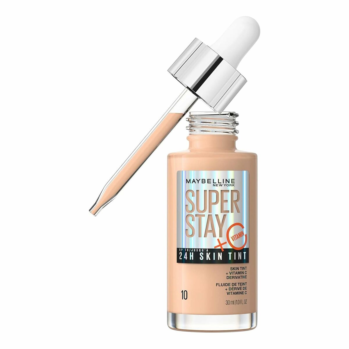 Liquid Make Up Base Maybelline Super Stay Skin Tint Vitamin C Nº 10 30 ml -  Beauty, Make-up -  Maybelline.