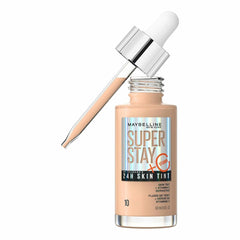 Liquid Make Up Base Maybelline Super Stay Skin Tint Vitamin C Nº 10 30 ml -  Beauty, Make-up -  Maybelline.