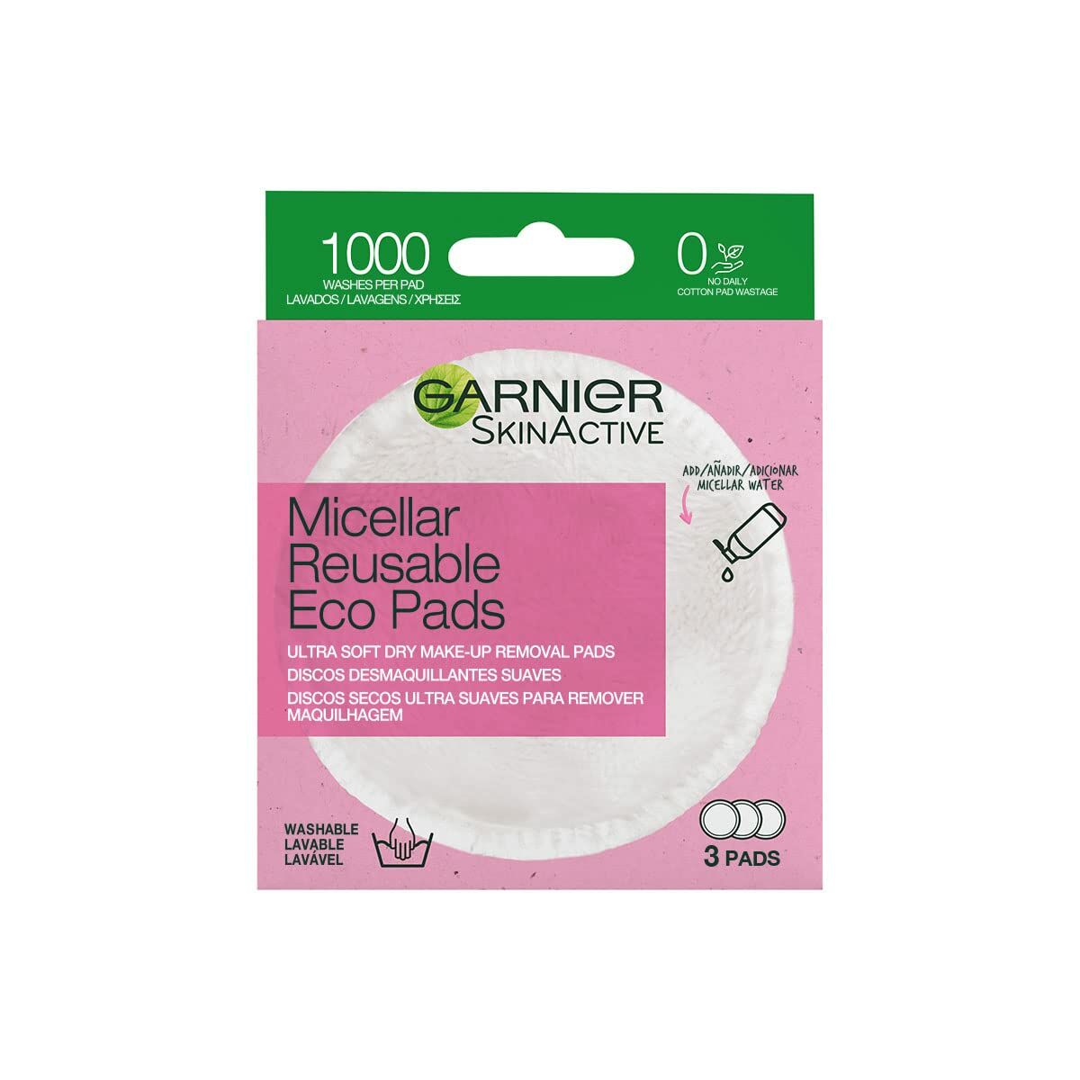Make-up Remover Pads Garnier Skinactive Washable -  Beauty, Skin care -  Garnier.