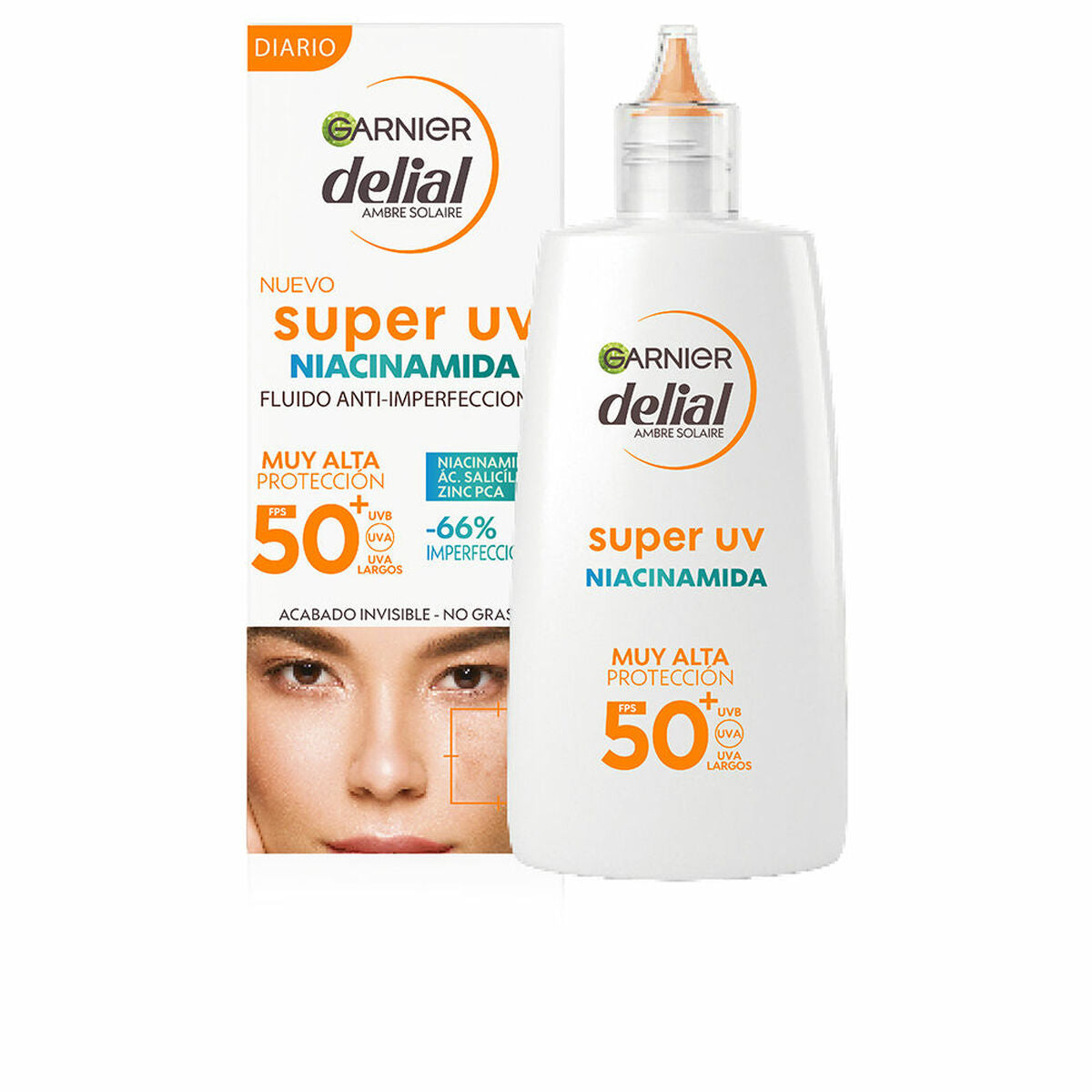 Anti-imperfection Treatment Garnier Delial Super Uv Spf 50 40 ml Niacinamide -  Beauty, Skin care -  Garnier.