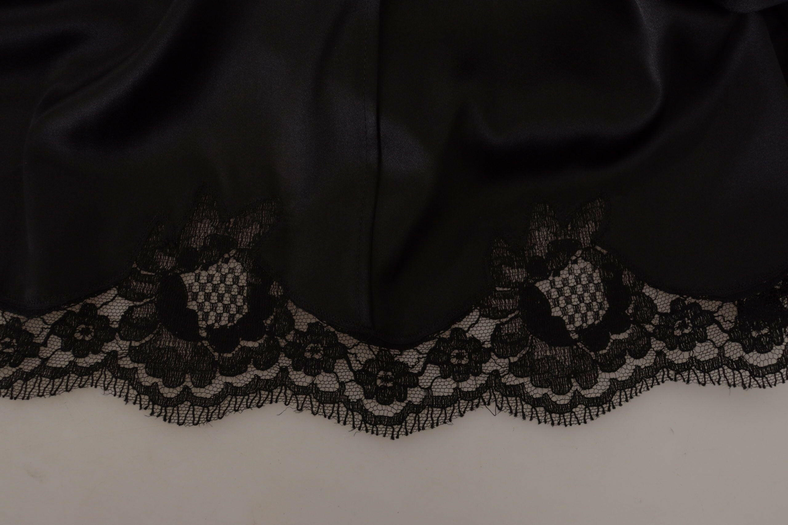 Dolce & Gabbana Black Leopard A-line Knee Length Dress -   -  Dolce & Gabbana.