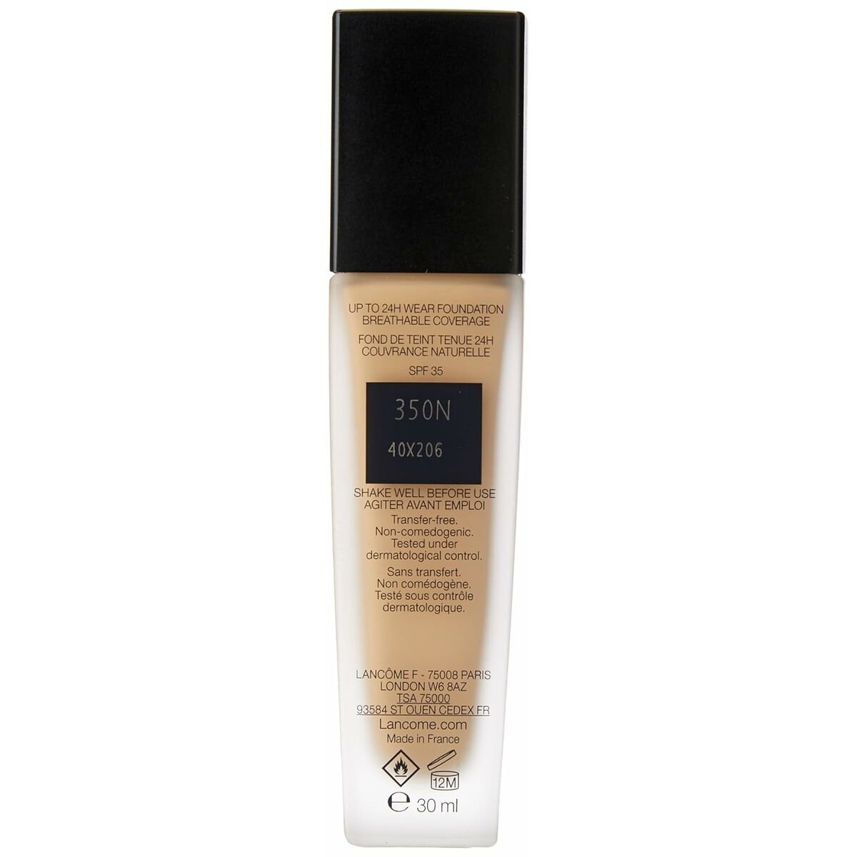 Fluid Foundation Make-up Lancôme Teint Idole Ultra Wear Nº 350N 30 ml -  Beauty, Make-up -  Lancôme.
