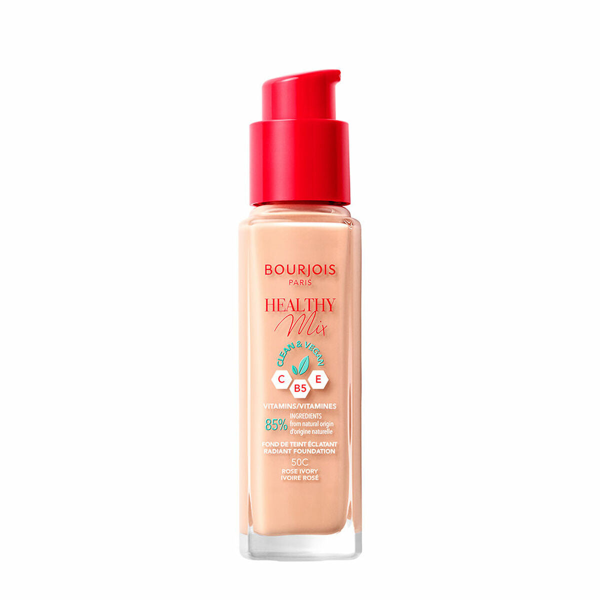 Liquid Make Up Base Bourjois Healthy Mix Nº 50C Rose ivory 30 ml -  Beauty, Make-up -  Bourjois.