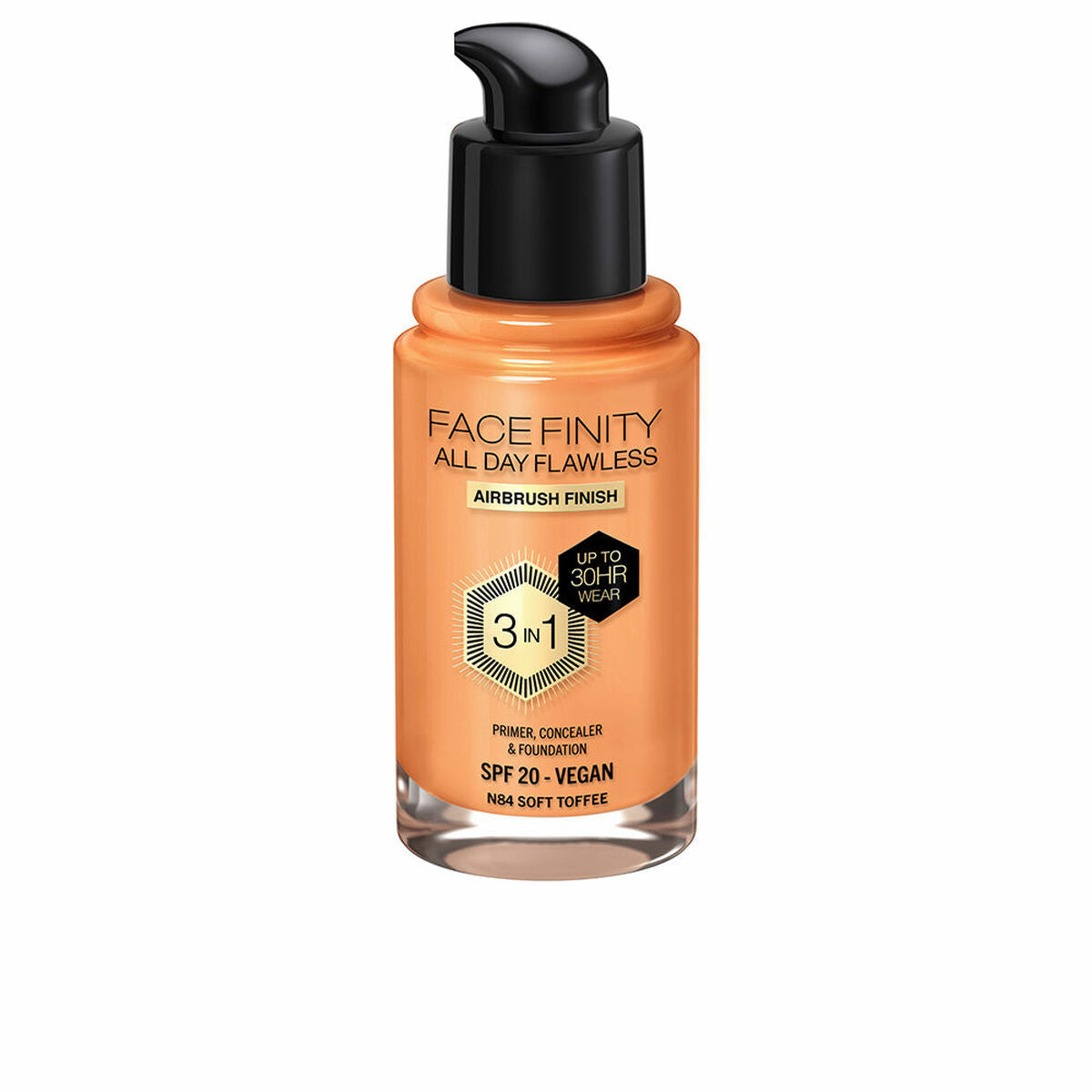 Crème Make-up Base Max Factor Face Finity All Day Flawless 3-in-1 Spf 20 Nº N84 Soft toffee 30 ml -  Beauty, Make-up -  Max Factor.