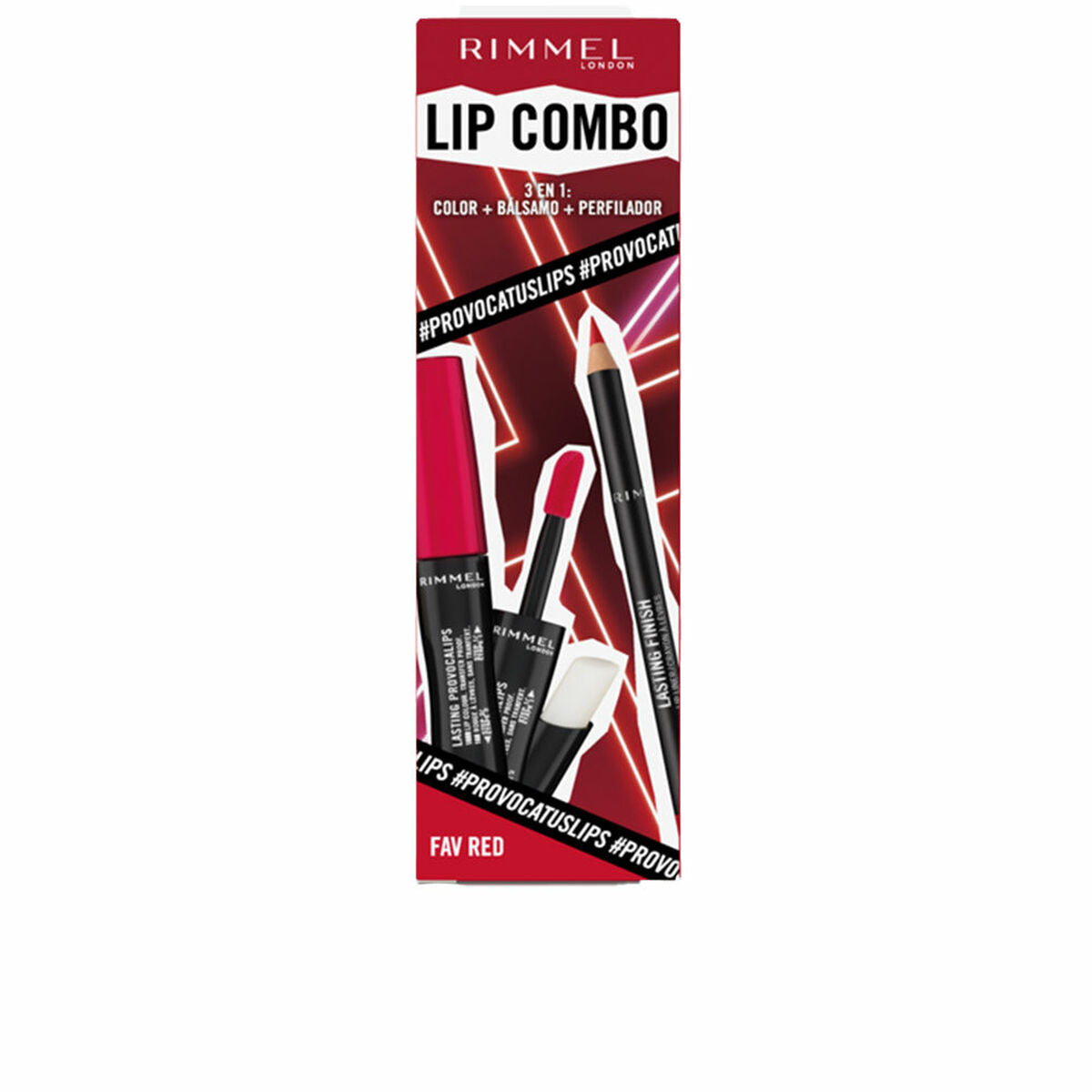 Make-Up Set Rimmel London Lip Combo 3 Pieces Fav Red -  Beauty, Make-up -  Rimmel London.