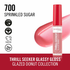 Lip-gloss Rimmel London THRILL SEEKER Nº 700-Sprinkled Sugar 6 ml -  Beauty, Make-up -  Rimmel London.