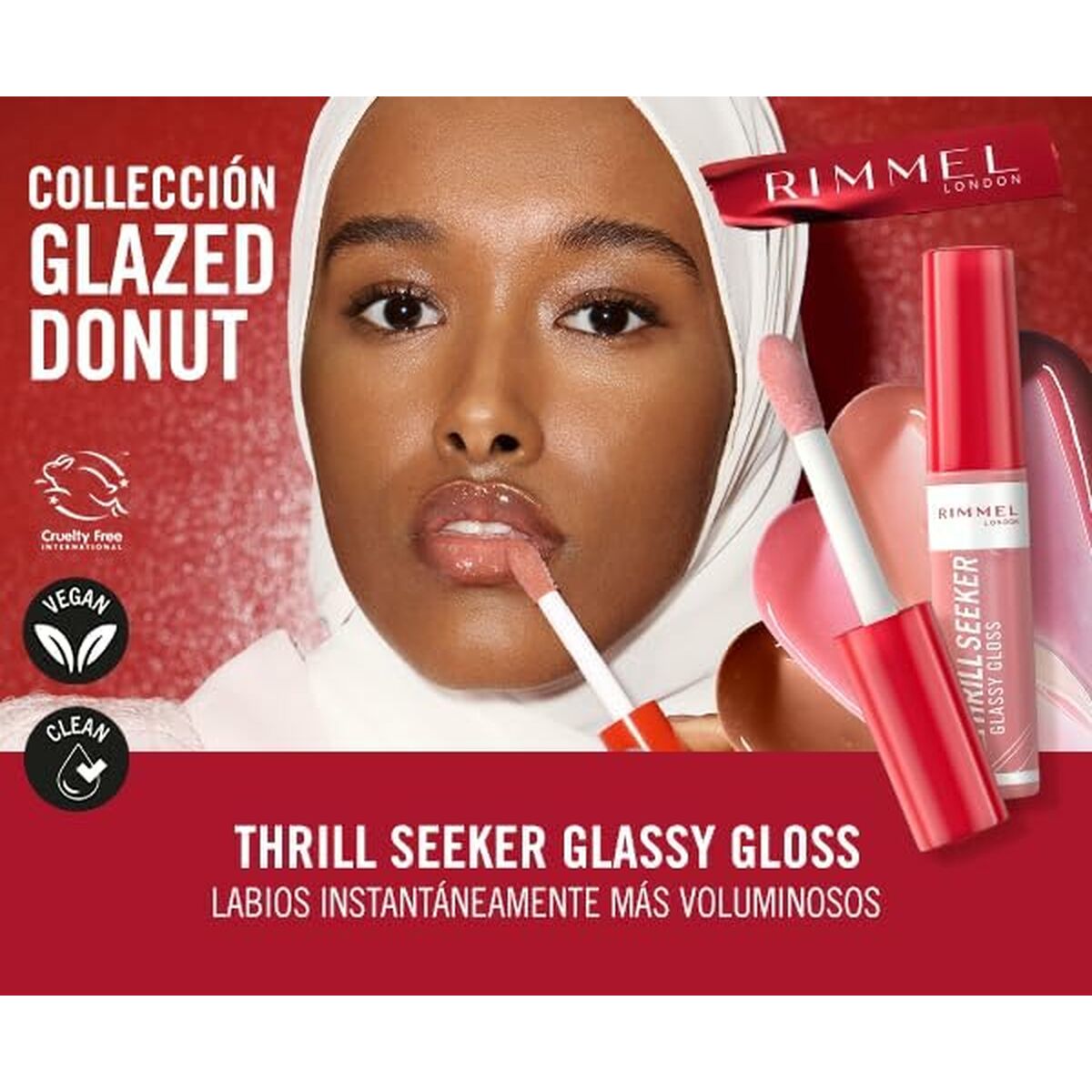 Lip-gloss Rimmel London THRILL SEEKER Nº 750-Frosted Berry 6 ml -  Beauty, Make-up -  Rimmel London.