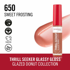 Lip-gloss Rimmel London THRILL SEEKER Nº 650-Sweet Frosting 6 ml -  Beauty, Make-up -  Rimmel London.
