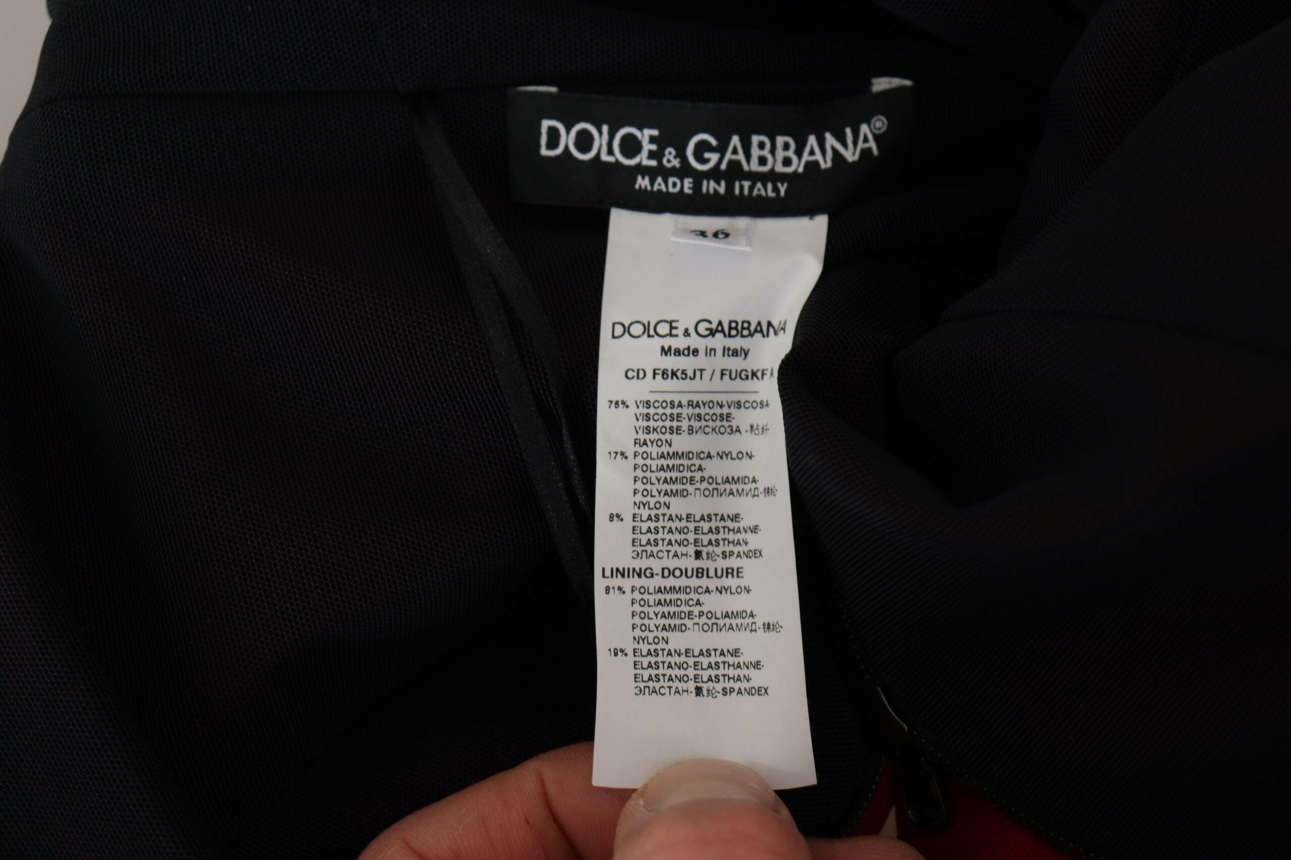 Dolce & Gabbana Red Sweetheart Neck Bodycon Midi Dress -   -  Dolce & Gabbana.