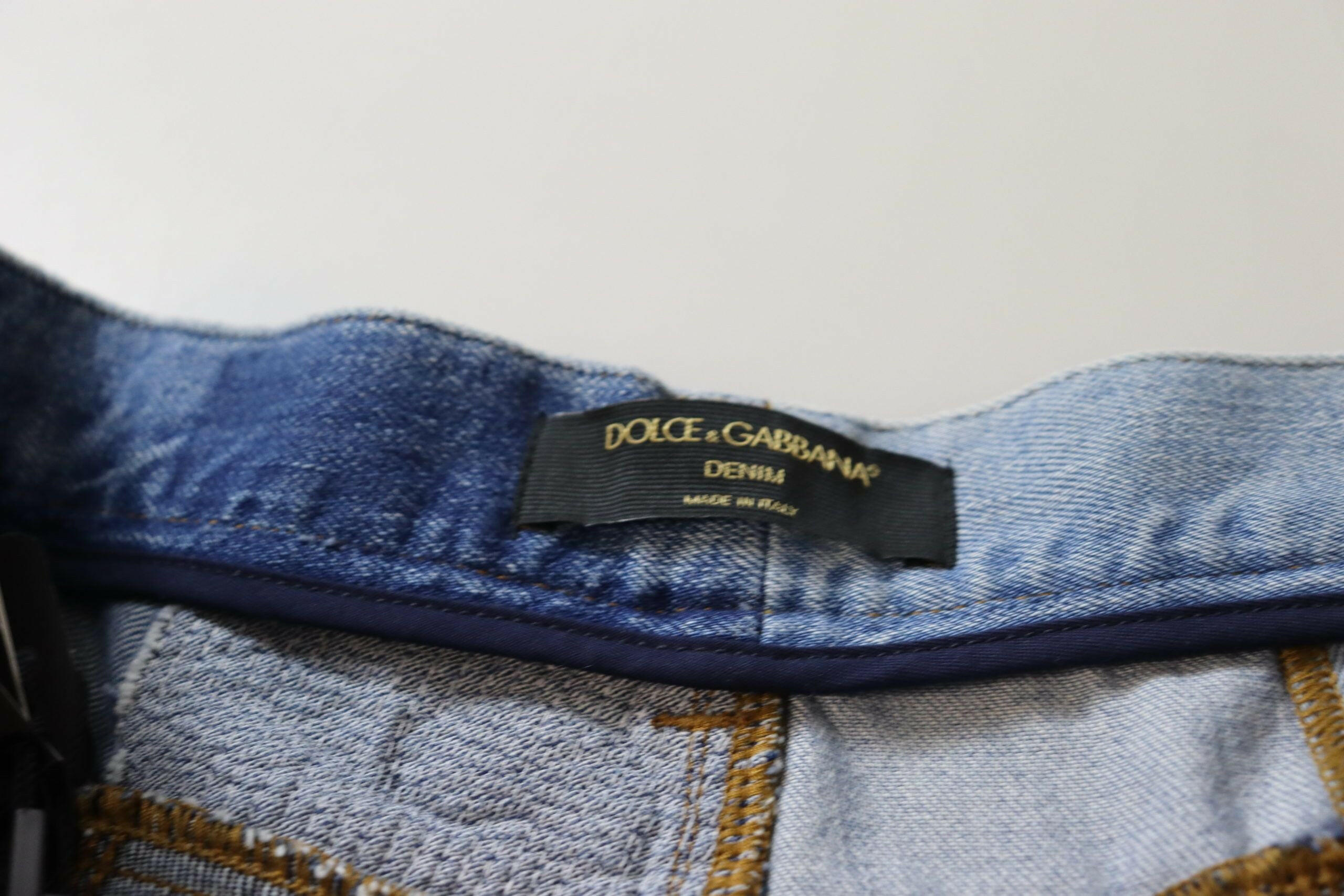Dolce & Gabbana Multicolor Patchwork High Waist Denim Jeans -   -  Dolce & Gabbana.