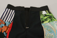 Dolce & Gabbana Multicolor Patchwork Jacquard Nylon Shorts -   -  Dolce & Gabbana.
