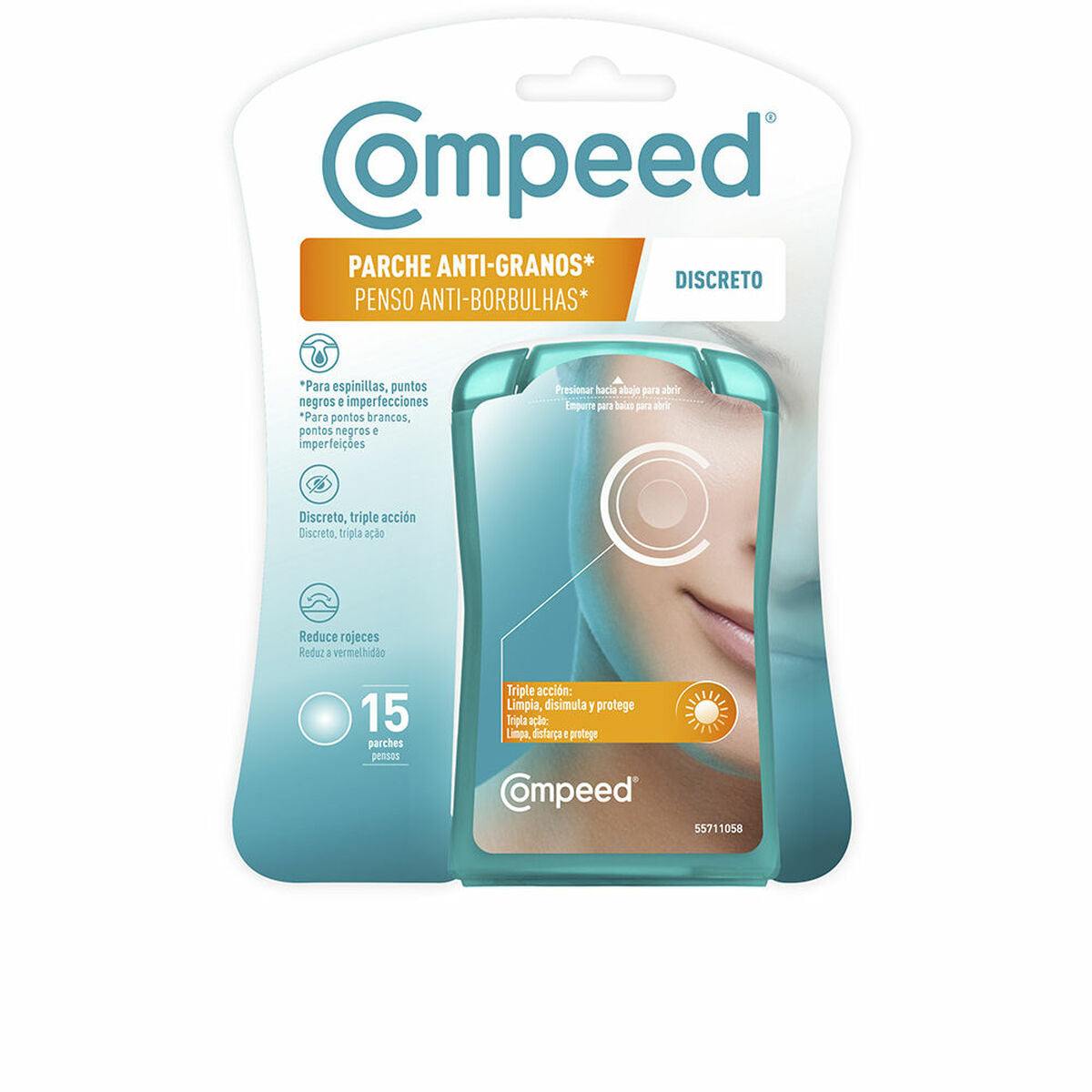 Facial Cleanser Compeed Discreto Patch (15 Units) -  Beauty, Skin care -  Compeed.