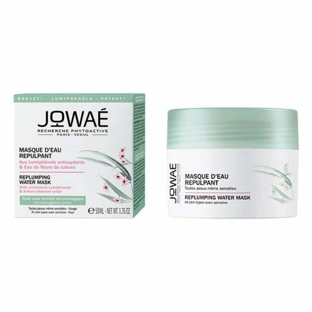 Facial Mask Jowaé Replumping Water Mask (50 ml) -  Beauty, Skin care -  Jowaé.