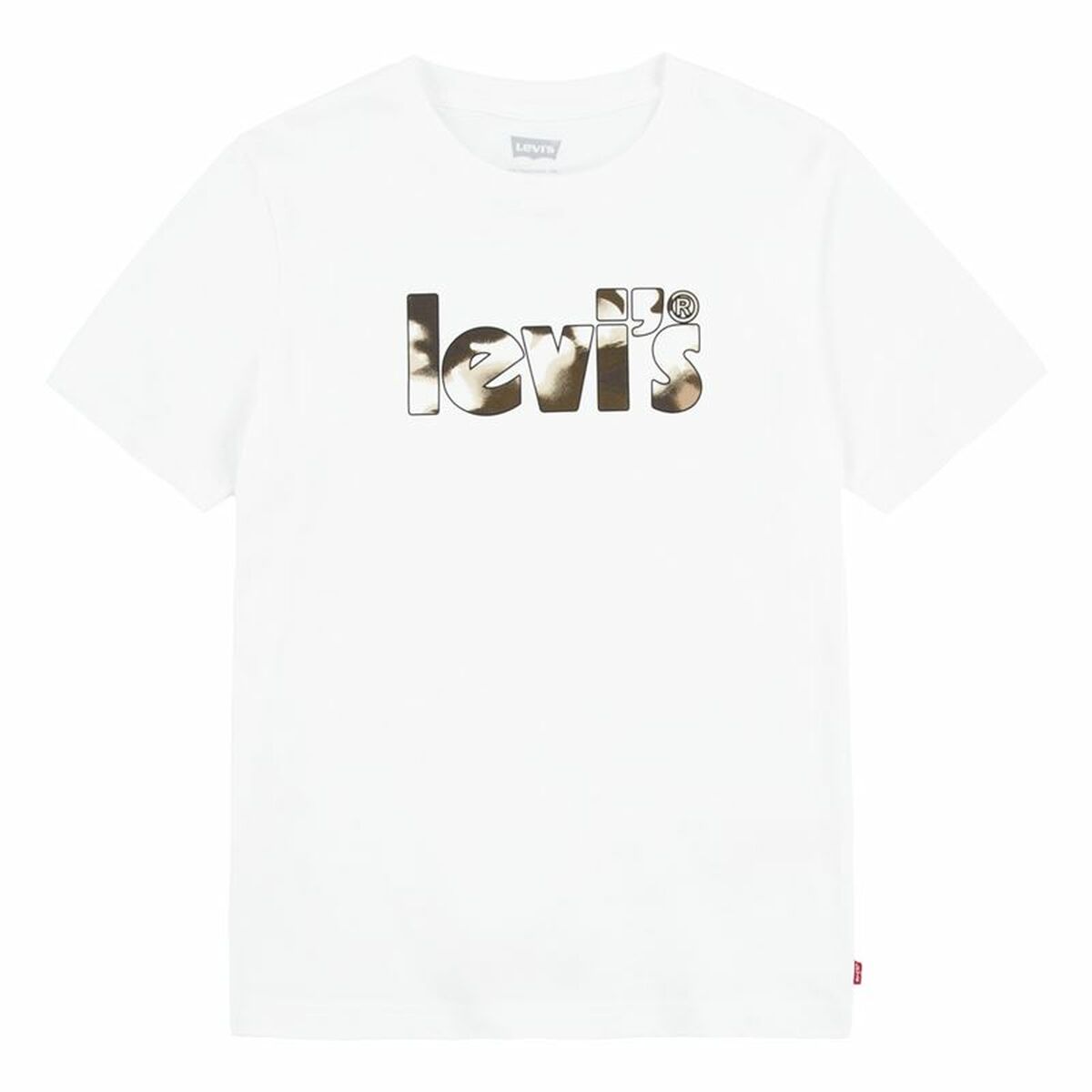 T-shirt Levi's Camo Poster Logo Bright White -  Clothing, Boys -  Levi's.