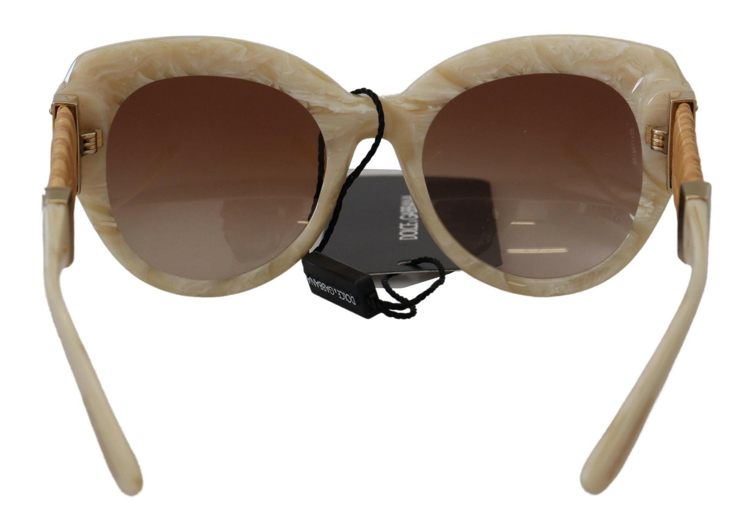 Dolce & Gabbana Beige Acetate Full Rim Brown Lense DG4294 Sunglasses -  Jewellery, Women -  Dolce & Gabbana.