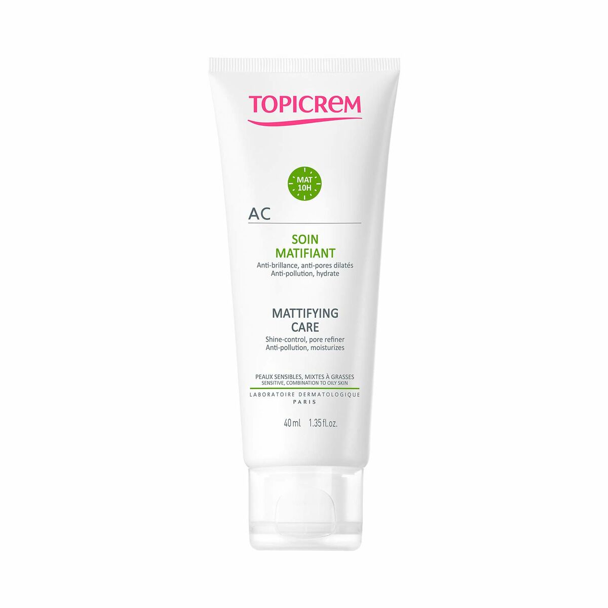 Facial Cream Topicrem Ac Gel Mattifying finish 40 ml -  Beauty, Skin care -  Topicrem.