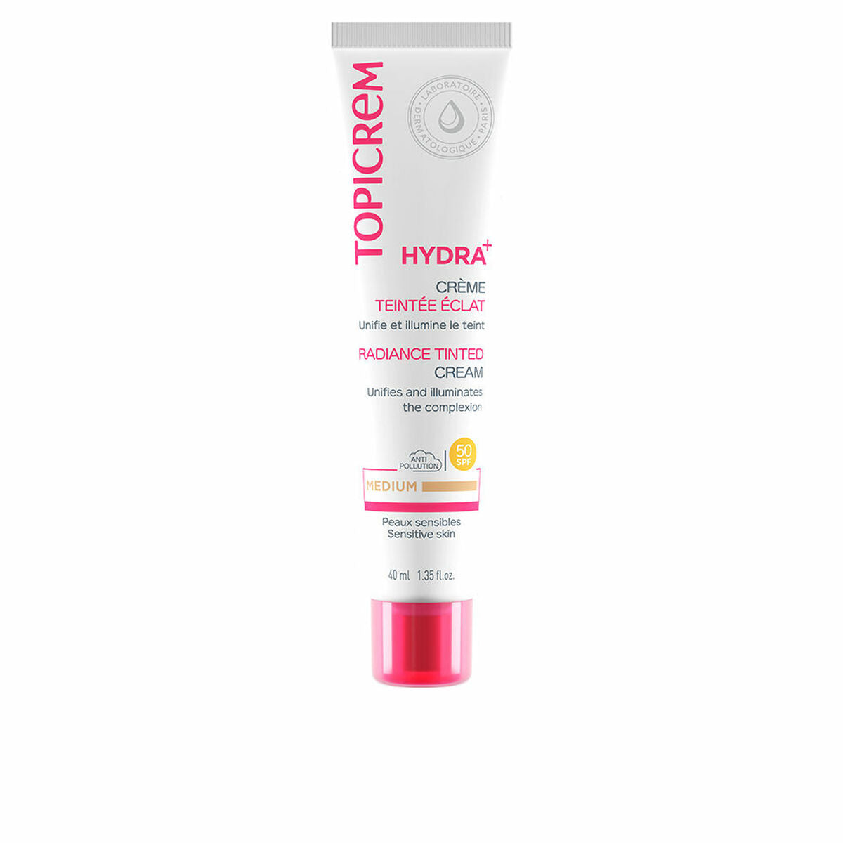 Highlighting Cream Topicrem Hydra+ Medium Spf 50 40 ml -  Beauty, Skin care -  Topicrem.