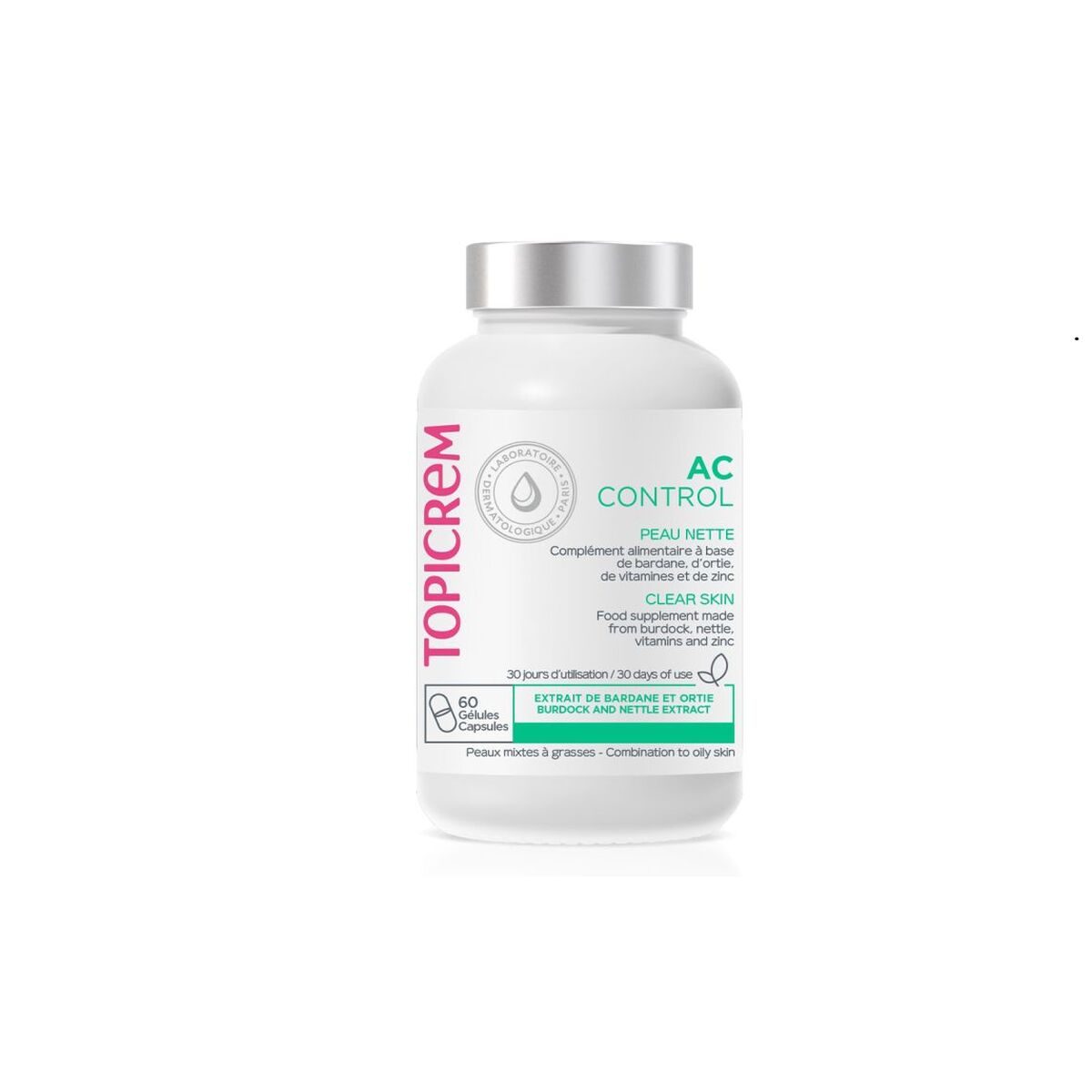 Facial Treatment Topicrem AC Control 60 Capsules -  Beauty, Skin care -  Topicrem.