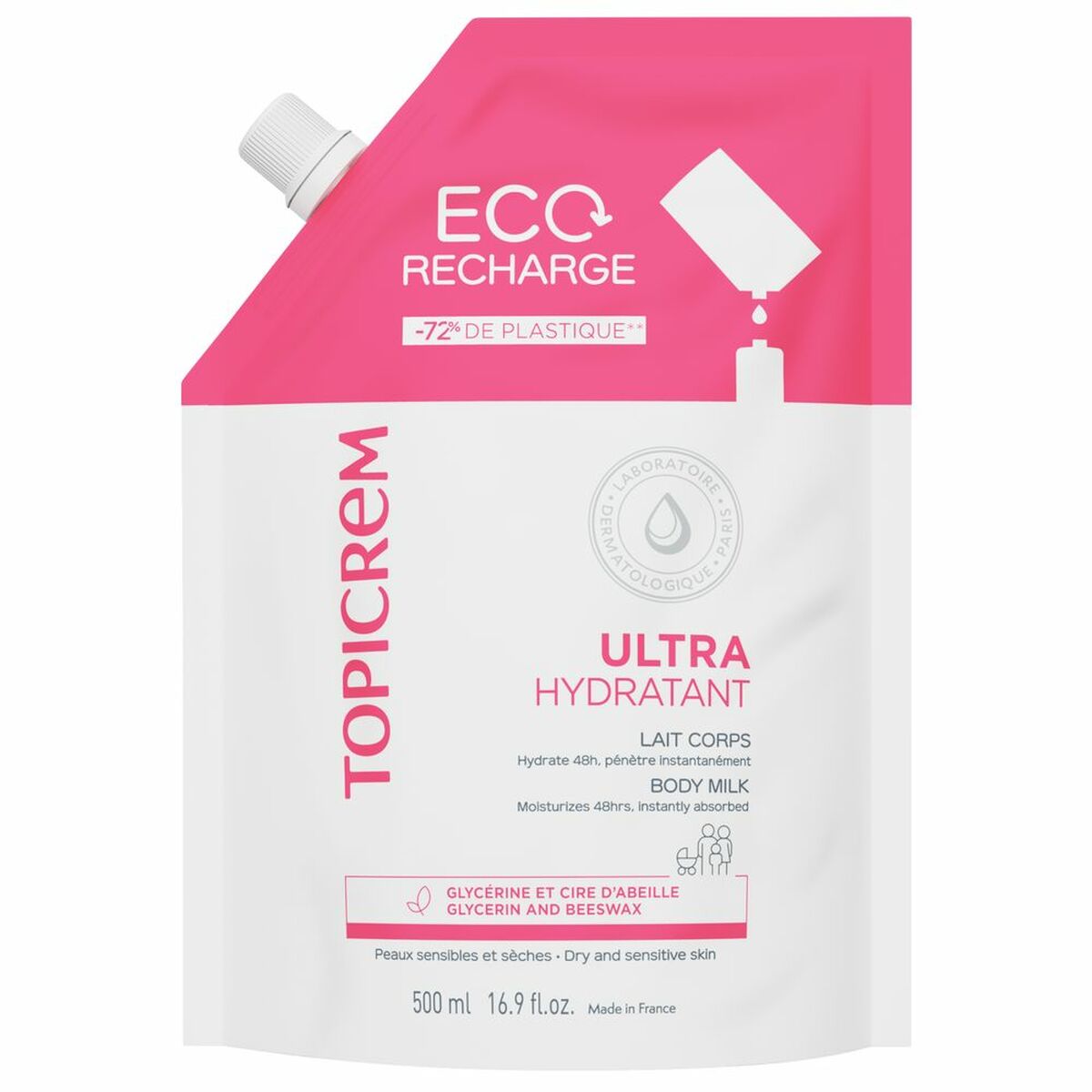 Moisturing Body Milk Topicrem UH 500 ml -  Beauty, Skin care -  Topicrem.