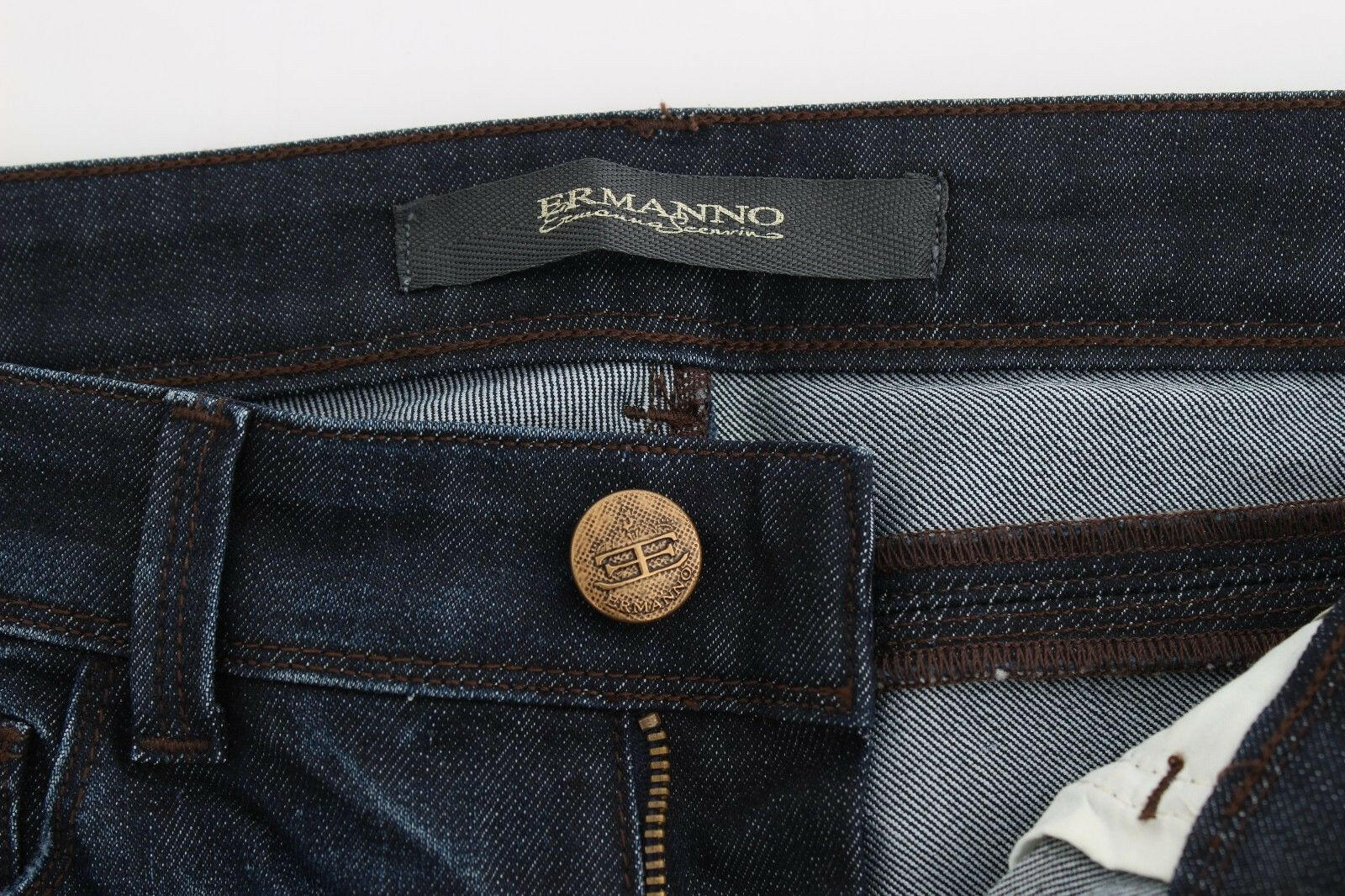 Ermanno Scervino Blue Slim Jeans Denim Pants Skinny Leg Stretch -   -  Ermanno Scervino.
