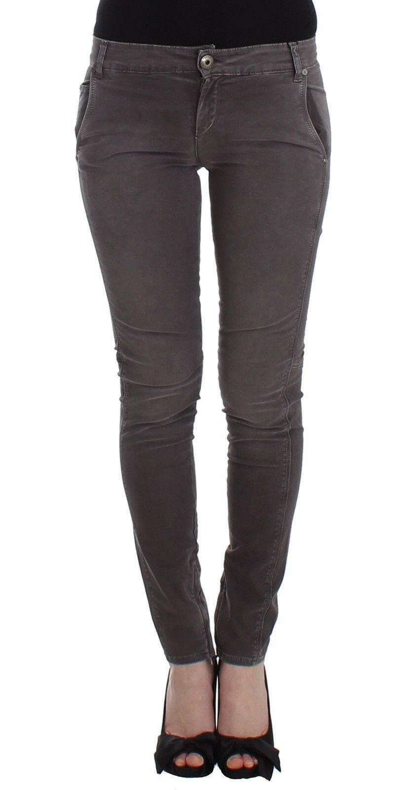Ermanno Scervino Gray Slim Jeans Denim Pants Skinny Leg Stretch -   -  Ermanno Scervino.
