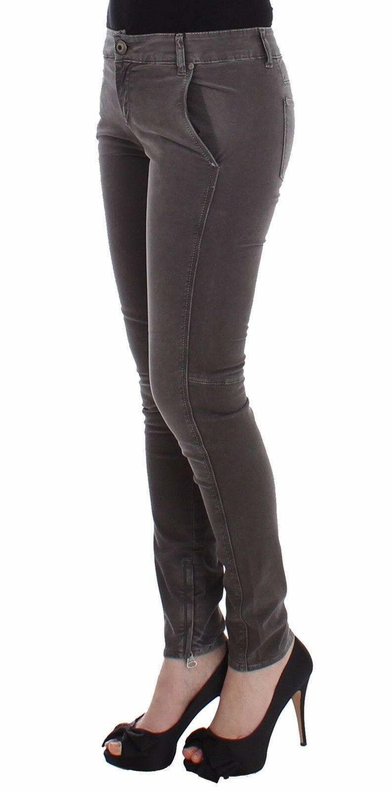Ermanno Scervino Gray Slim Jeans Denim Pants Skinny Leg Stretch -   -  Ermanno Scervino.