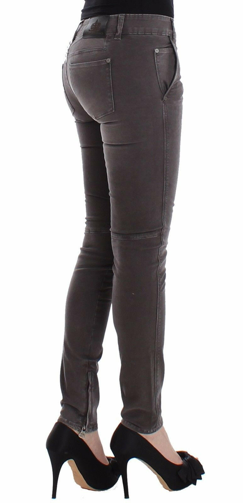 Ermanno Scervino Gray Slim Jeans Denim Pants Skinny Leg Stretch -   -  Ermanno Scervino.